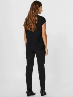 Damen Vero Moda VMLAVA PLAIN SS TOP L Shirt