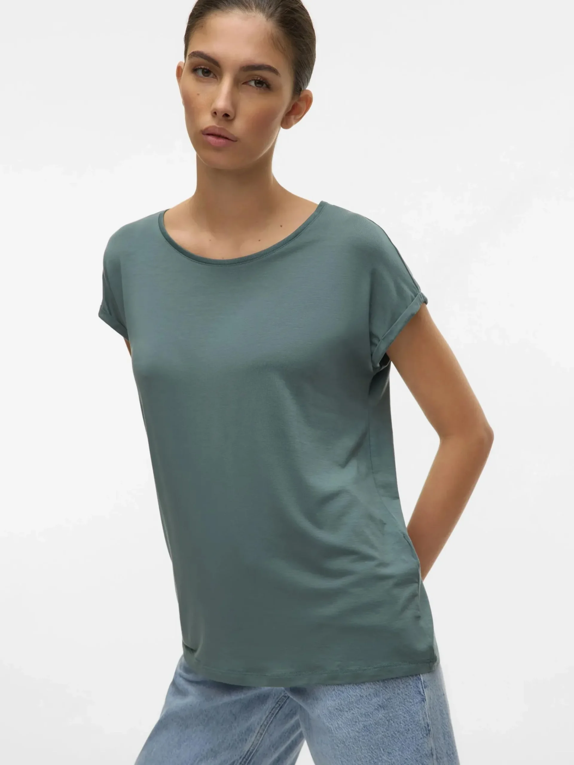 Damen Vero Moda VMAVA PLAIN SS TOP GA Shirt