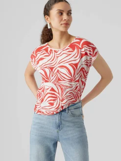 Damen Vero Moda VMAVA PLAIN SS TOP MU Shirt