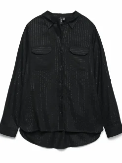 Damen Vero Moda VMBUMPY LS GLITTER Hemdbluse