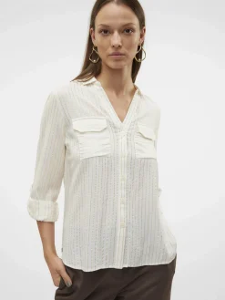 Damen Vero Moda VMBUMPY LS GLITTER Hemdbluse