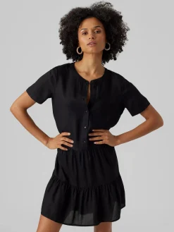 Damen Vero Moda VMBUMPY SS SHORT DRES Kleid
