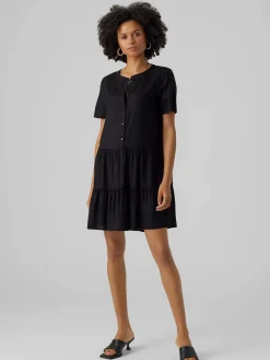 Damen Vero Moda VMBUMPY SS SHORT DRES Kleid