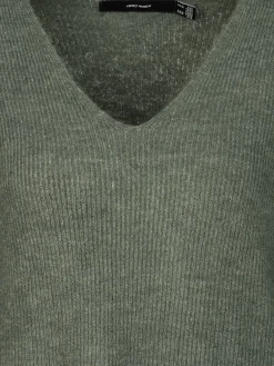 Damen Vero Moda VMCREWLEFILE LS V-NEC Strickpullover