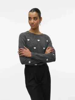 Damen Vero Moda VMDOFFY INTARSIA LS O Pullover