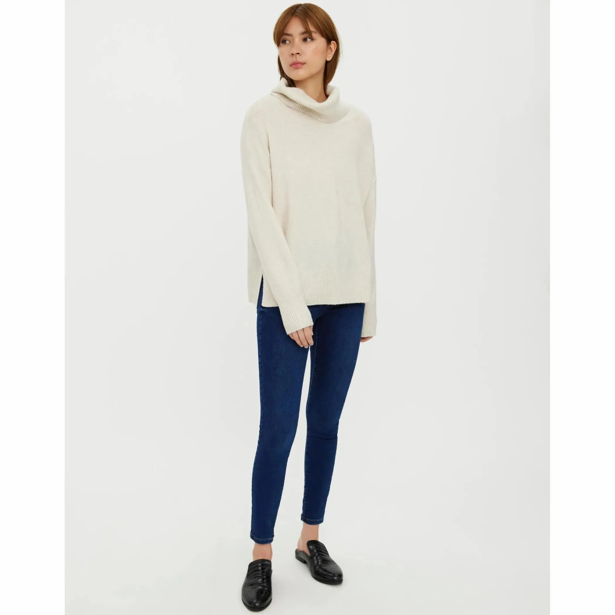 Damen Vero Moda VMDOFFY LS COWLNECK B Pullover