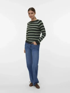 Damen Vero Moda VMDOFFY LS O-NECK BLO Pullover