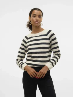 Damen Vero Moda VMDOFFY LS O-NECK BLO Pullover