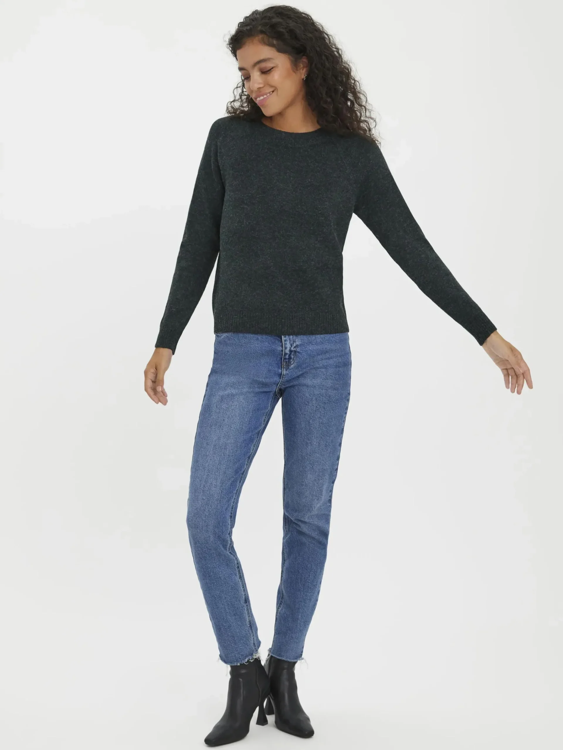 Damen Vero Moda VMDOFFY LS O-NECK BLO Pullover