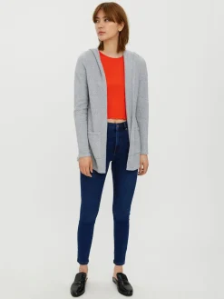 Damen Vero Moda VMDOFFY LS OPEN HOOD Longcardigan