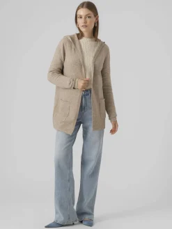 Damen Vero Moda VMDOFFY LS OPEN HOOD Longcardigan