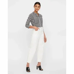 Damen Vero Moda VMERIKA STRIPE 3/4 SH Bluse mit 3/4 Arm