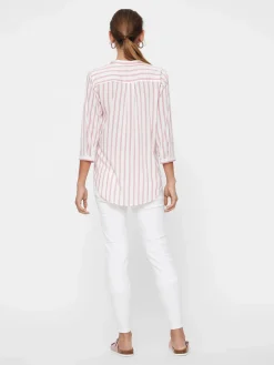 Damen Vero Moda VMERIKA STRIPE 3/4 SH Bluse mit 3/4 Arm