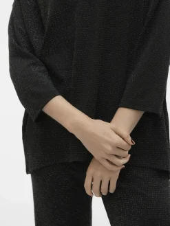 Damen Vero Moda VMKANVA 3/4 GLITTER V Pullover mit Glitter