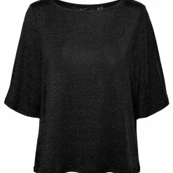 Damen Vero Moda VMKANVA 2/4 TOP JRS Glitzershirt