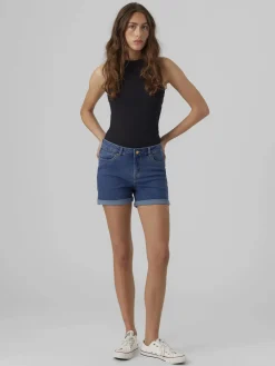 Damen Vero Moda VMLUNA MR FOLD SHORTS