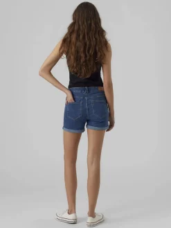 Damen Vero Moda VMLUNA MR FOLD SHORTS