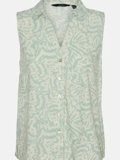 Damen Vero Moda VMMYMILO SL V-NECK SH Blusen Top