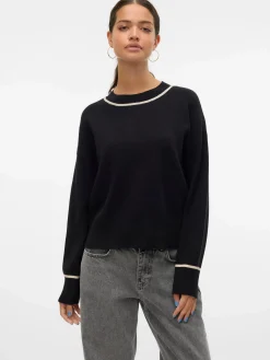 Damen Vero Moda VMSABA LS O-NECK CONT Pullover