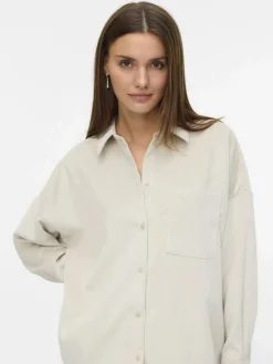 Damen Vero Moda VMSANNE COURDEROY LS Cordhemd