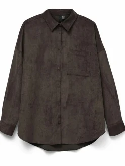 Damen Vero Moda VMSANNE COURDEROY LS Cordhemd