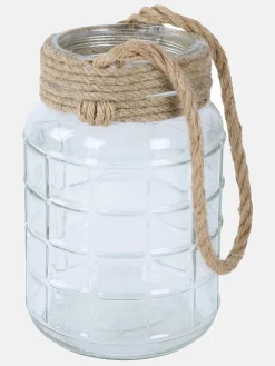 Deko Artikel Windlicht aus Glas, 23x15cm